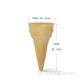 Cone crocante de arroz glutinoso cremoso